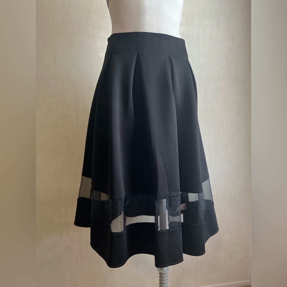 FINAL PRICE!! 🔥 A’gaci - Polyester black skirt Small with Organza accent.